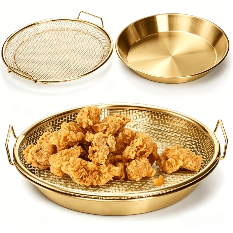 Kitchen Gadgets Gold - Gold Heavy Duty Deep Fryer Rack
