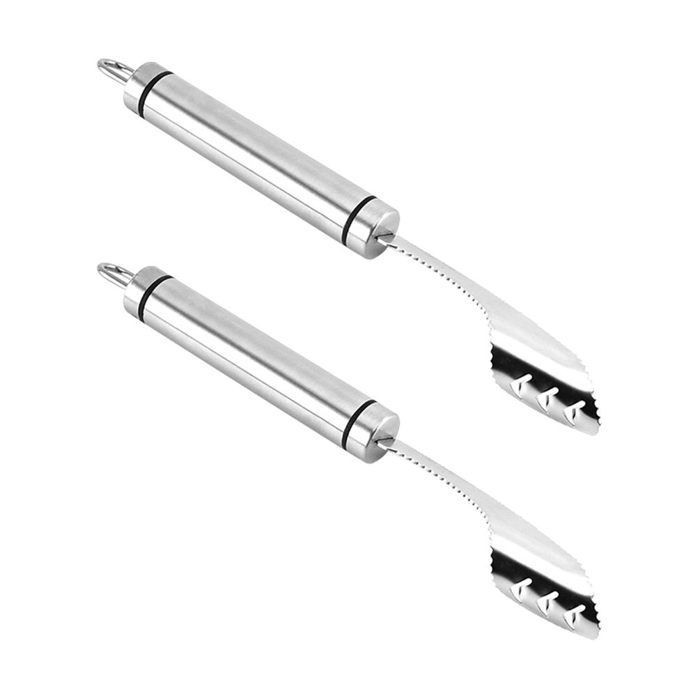 Kitchen Gadgets Tools - 2Pcs Stainless Steel Chili Corer Remover