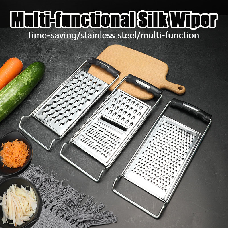 Cheese Grater Box - Stainless Steel Wire Planer Slicer Ginger