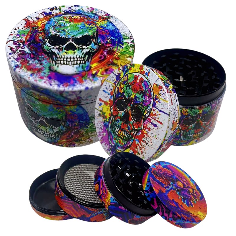 50mm Metal Skull Herb Grinder  - Kitchen Gadgets Gold ulasan dan harga