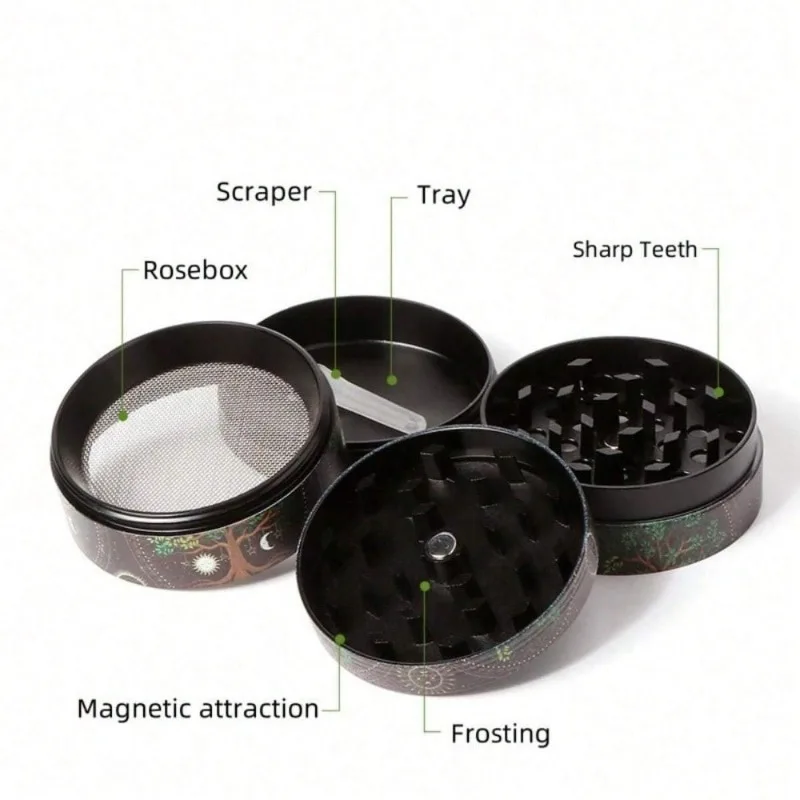 50mm Metal Skull Herb Grinder  - Kitchen Gadgets Gold ulasan dan harga