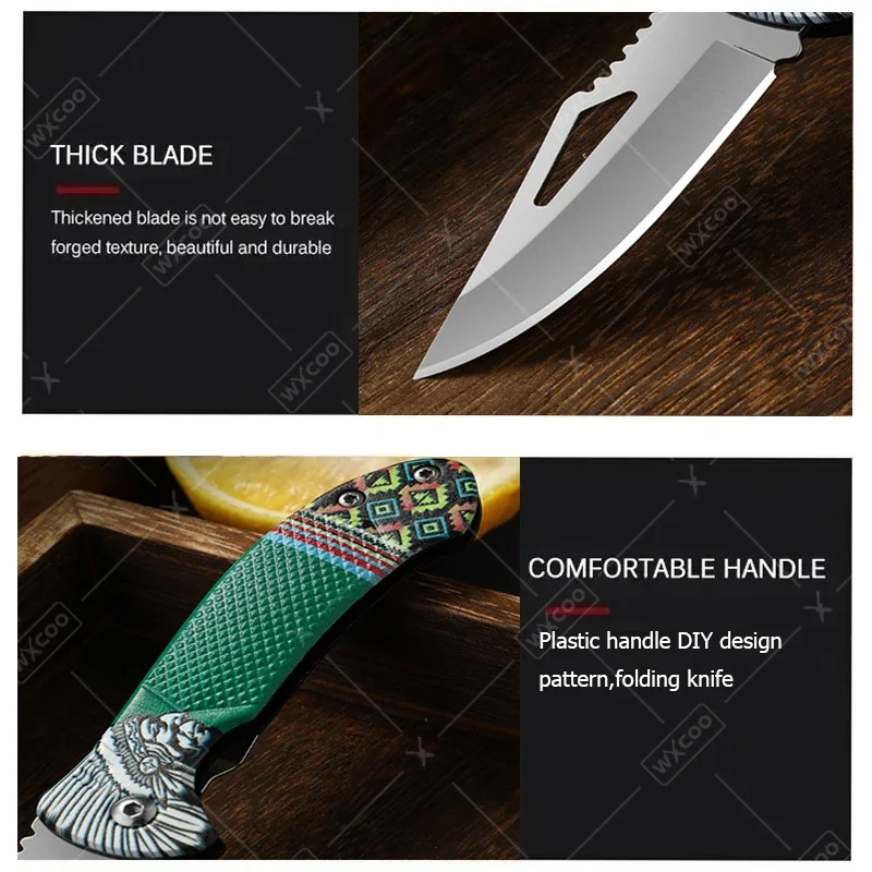 WXCOO Folding Knife Stainless  - Kitchen Gadgets Sale ulasan dan harga