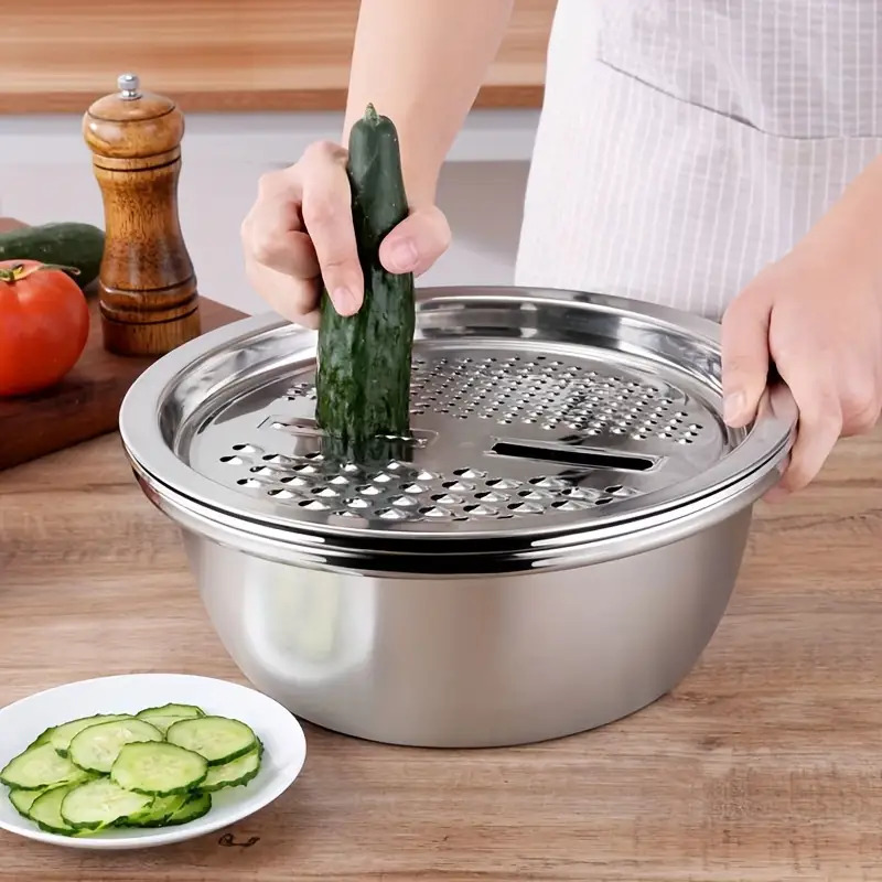 3pcs Stainless Steel Kitchen C - Cheese Grater Box ulasan dan harga