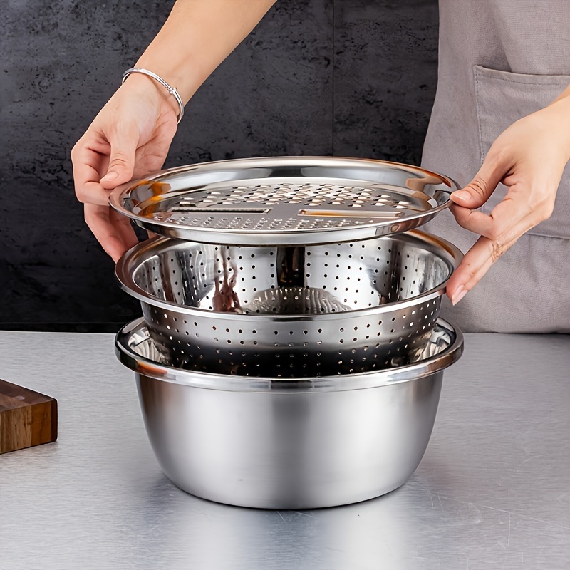 3pcs Stainless Steel Kitchen C - Cheese Grater Box ulasan dan harga