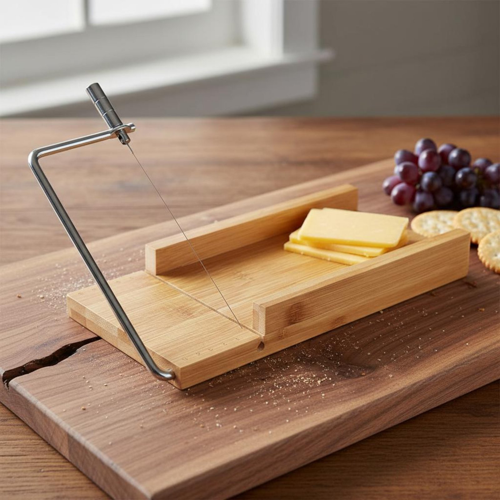 Wire Cutter Board Cuts Smoothl - Bamboo Cutting Board ulasan dan harga