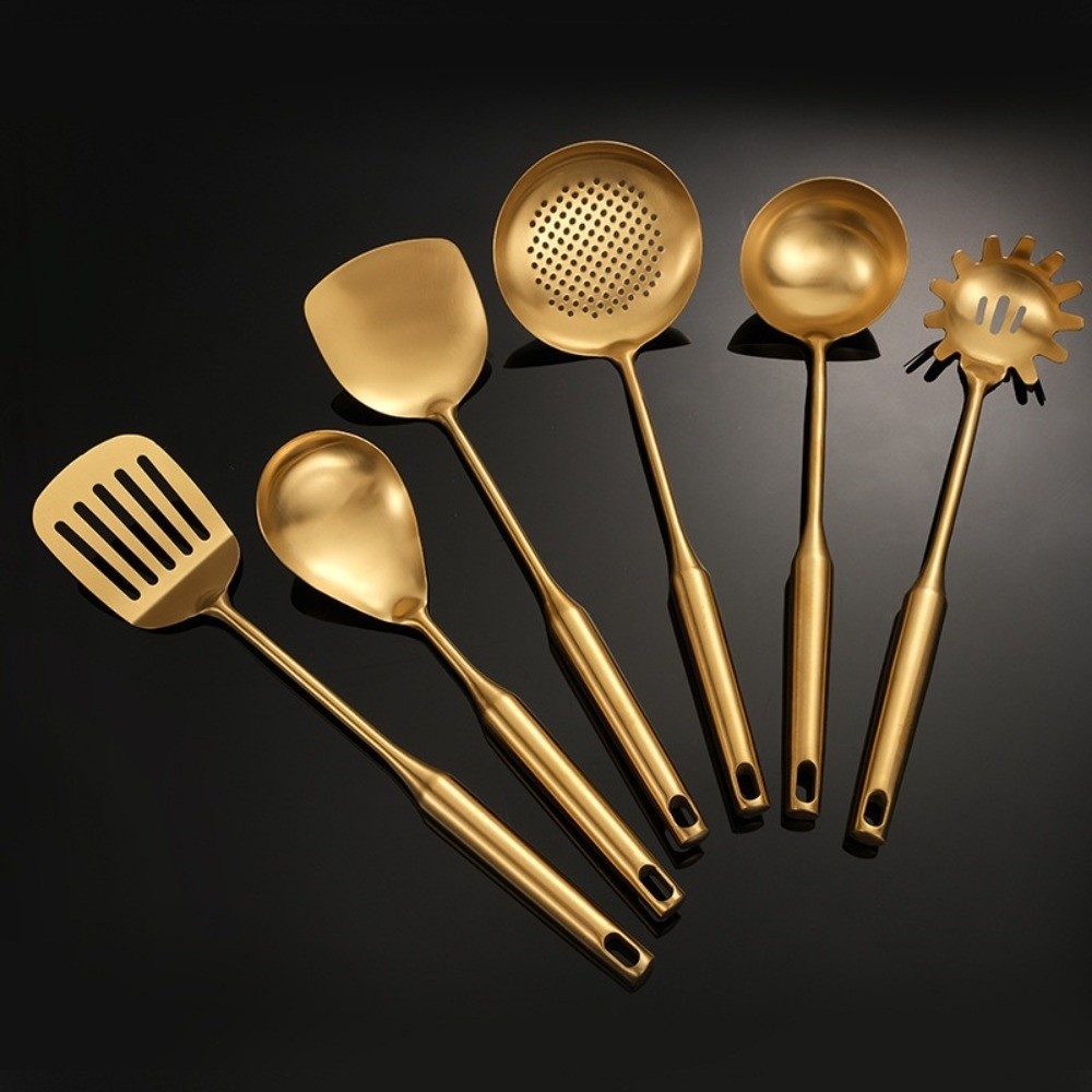 Stainless Steel Kitchen Utensi - Kitchen Gadgets Gold ulasan dan harga