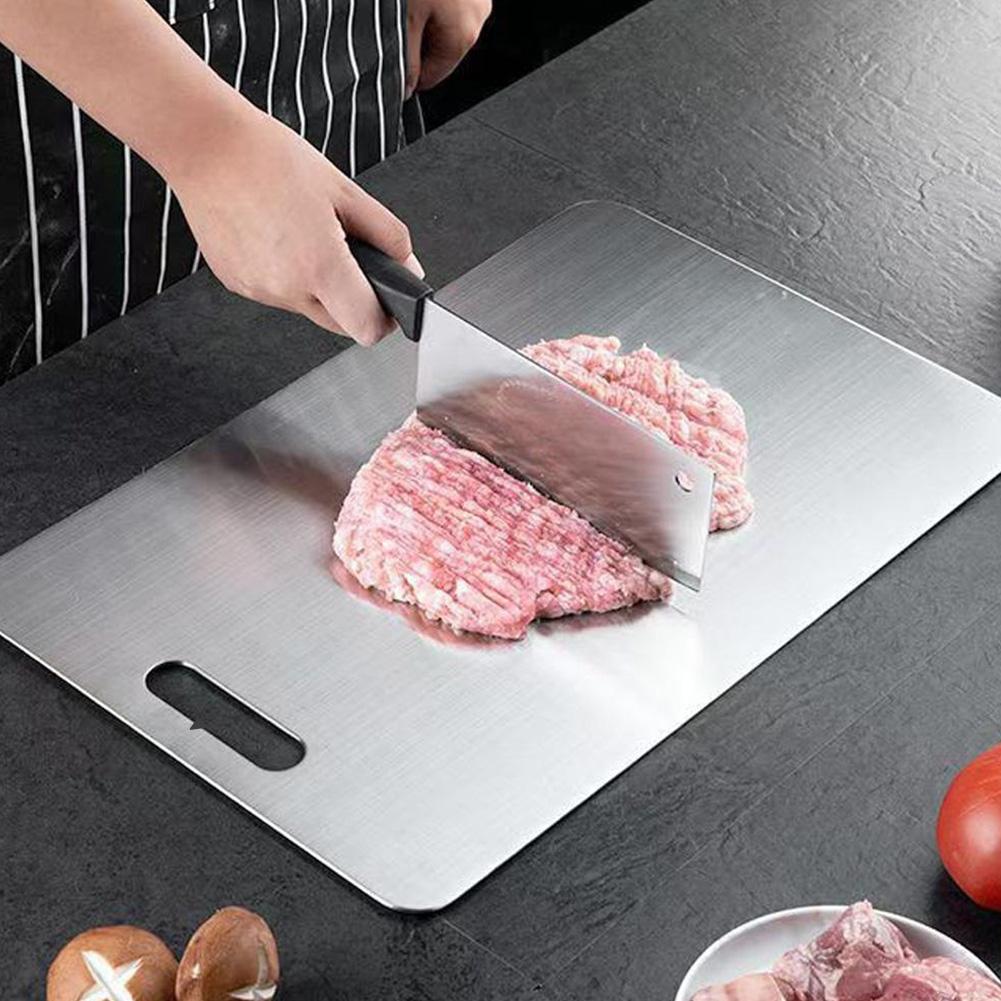 Thickened Stainless Steel Cutt - Bamboo Cutting Board ulasan dan harga