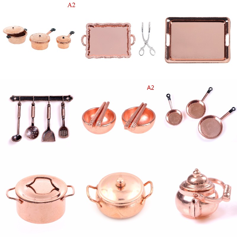1:12 Scale Dollhouse Miniature - Kitchen Gadgets Gold ulasan dan harga