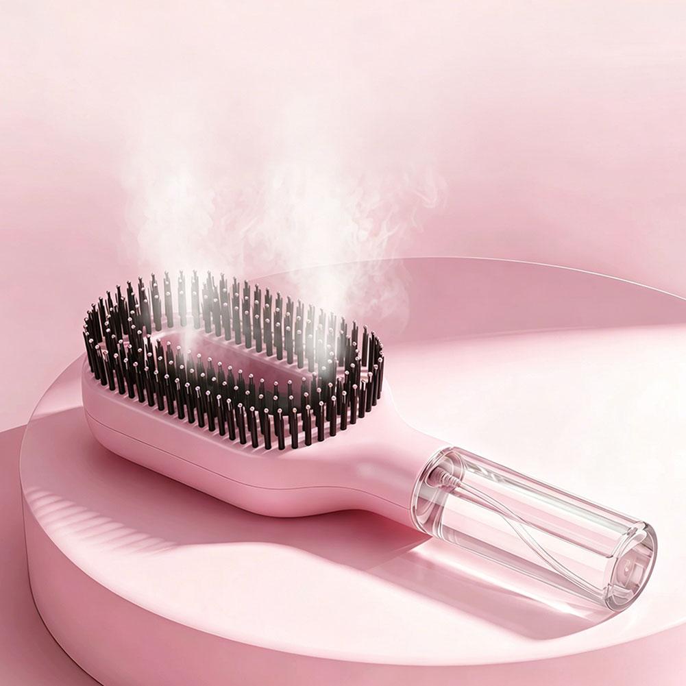 2 in 1 Spray Hair Brush Detang - Oil Mister Spray Bottle ulasan dan harga