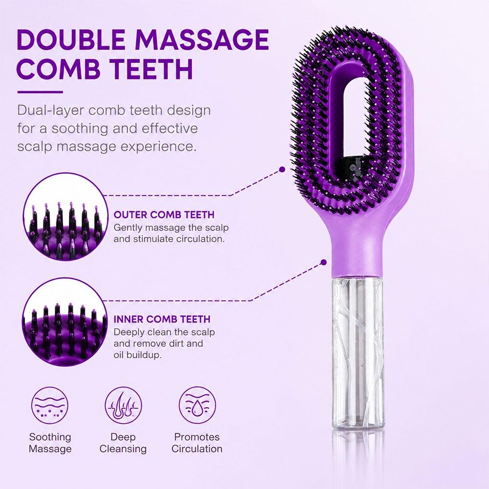 2 in 1 Spray Hair Brush Detang - Oil Mister Spray Bottle ulasan dan harga