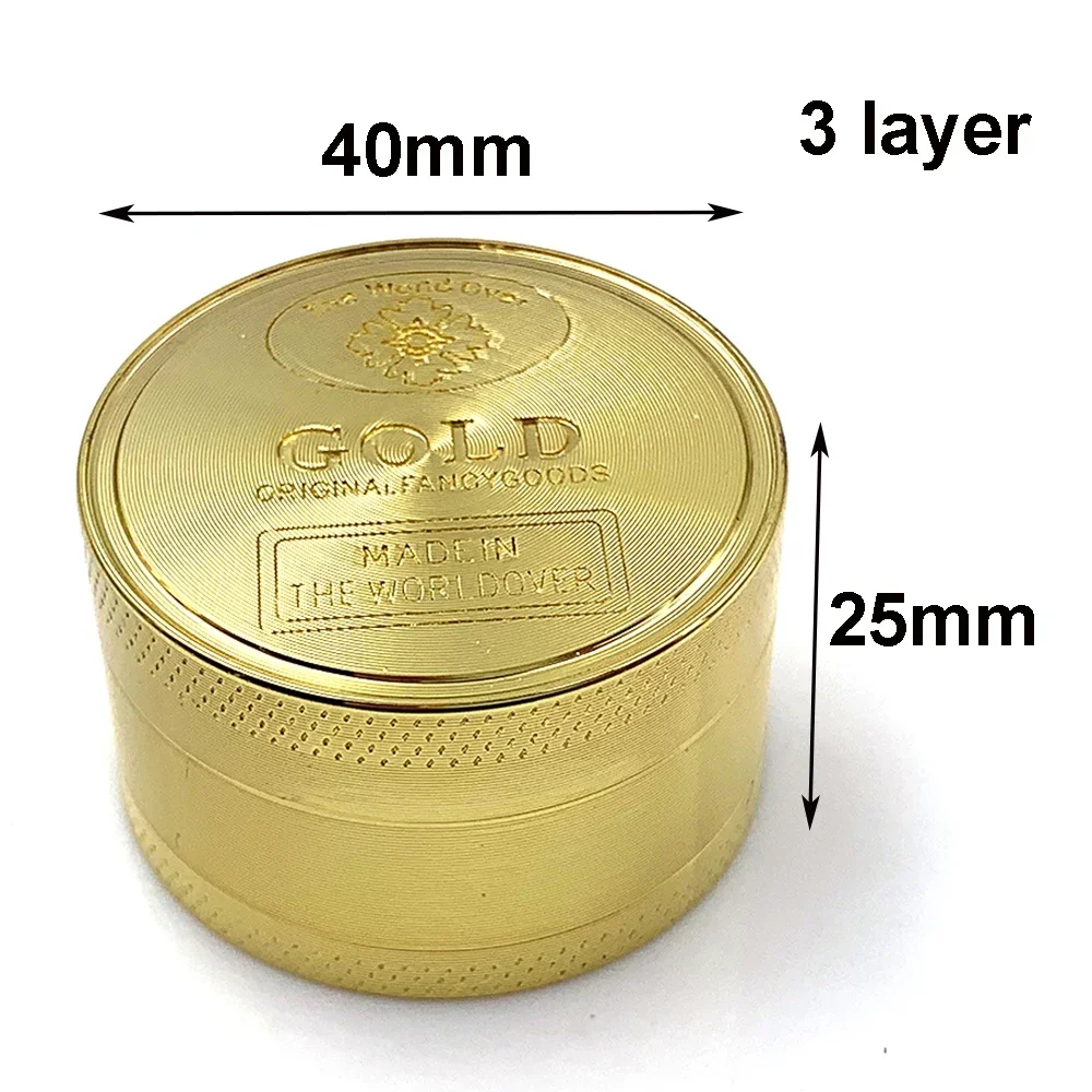 Herb Grinder 3/4 Parts Zinc Al - Kitchen Gadgets Gold ulasan dan harga