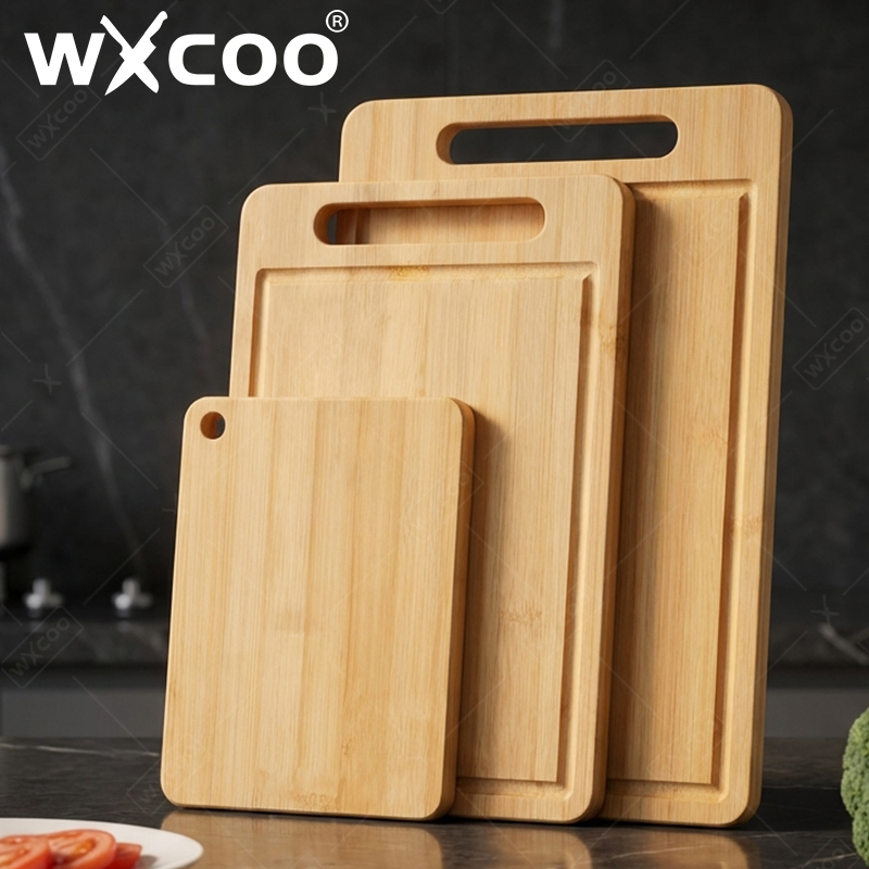 WXCOO Double-Sided Bamboo Cutt - Bamboo Cutting Board ulasan dan harga