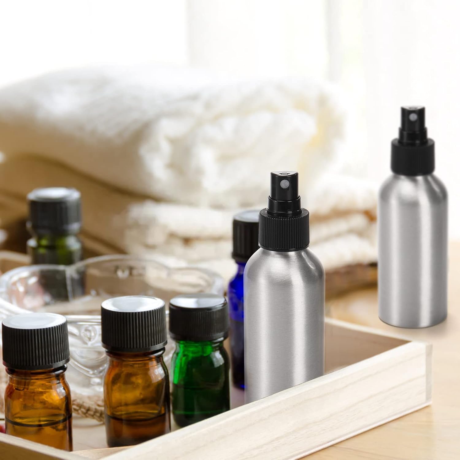 1Pack 30/120ml Aluminum Empty  - Oil Mister Spray Bottle ulasan dan harga