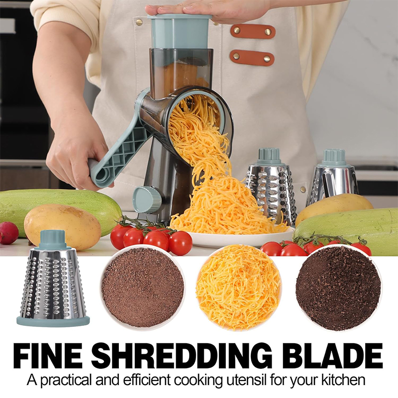 LMETJMA 3 in 1 Rotary Cheese G - Cheese Grater Box ulasan dan harga