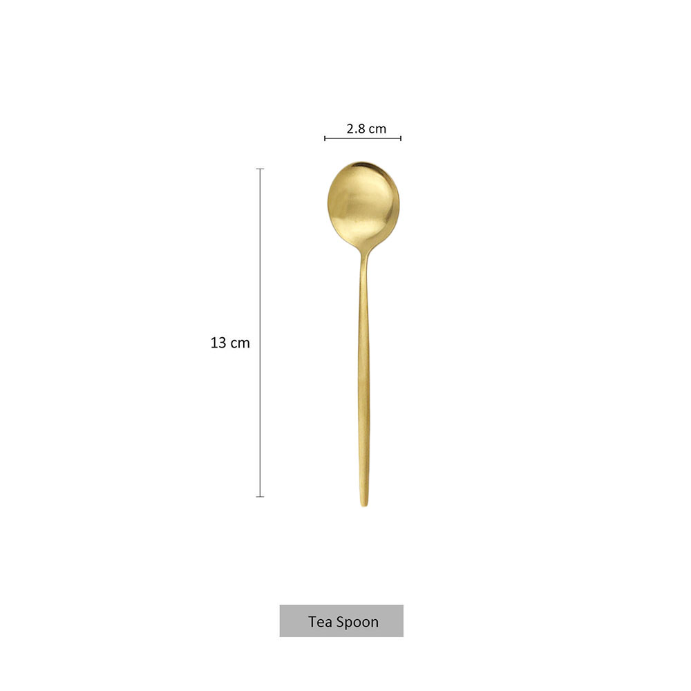 6Pcs Matte Stainless Steel Tea - Kitchen Gadgets Gold ulasan dan harga