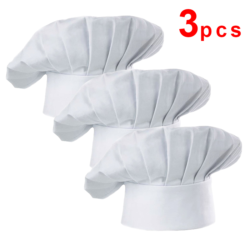 3pcs High22cm Cook Hat White C - Kitchen Gadgets Sale ulasan dan harga