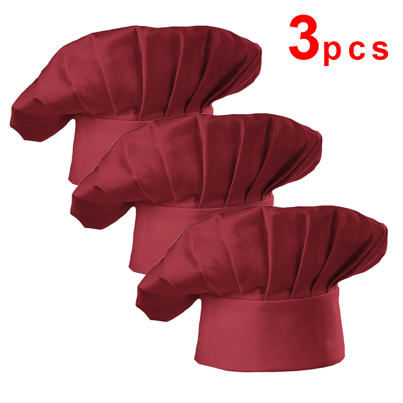3pcs High22cm Cook Hat White C - Kitchen Gadgets Sale ulasan dan harga