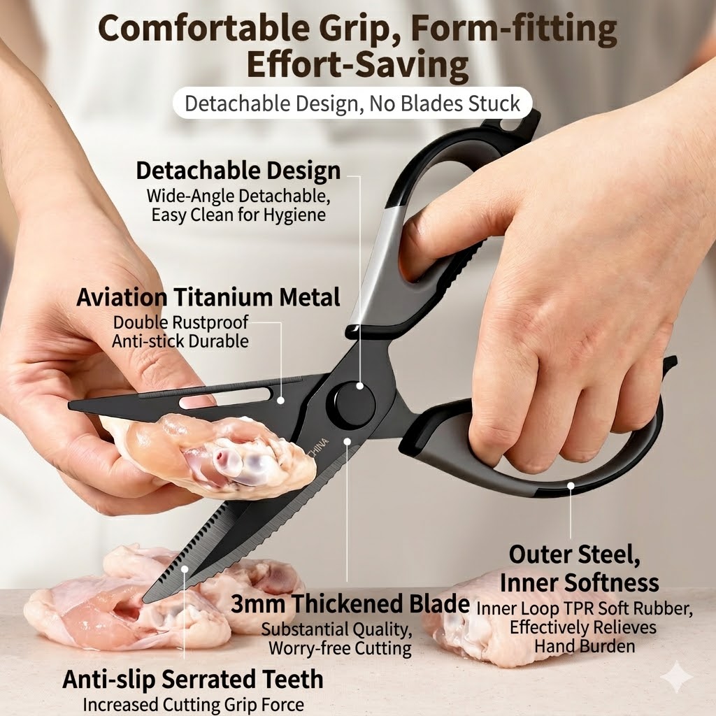 Kitchen scissors Titanium Chic - Kitchen Gadgets Worth Buying ulasan dan harga