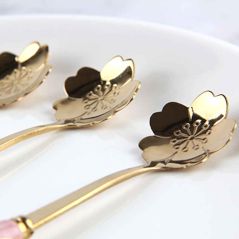 Tableware Coffee Stirring Spoo - Kitchen Gadgets Gold ulasan dan harga