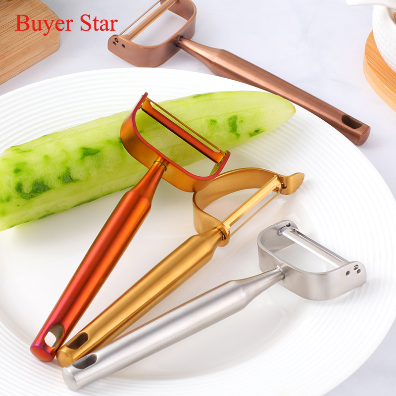 New Gold Fruit Peeler Stainles - Kitchen Gadgets Gold ulasan dan harga