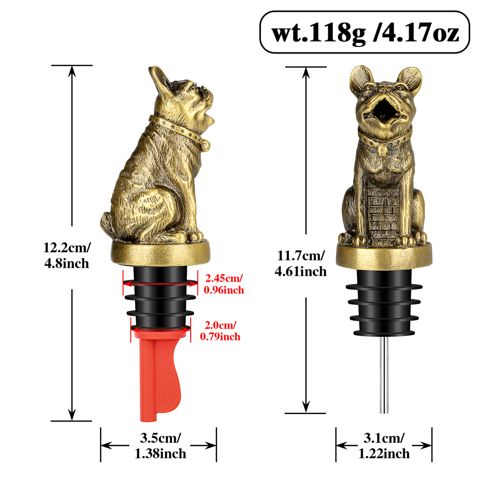 Cute French Bulldog Wine Pouer - Kitchen Gadgets Worth Buying ulasan dan harga