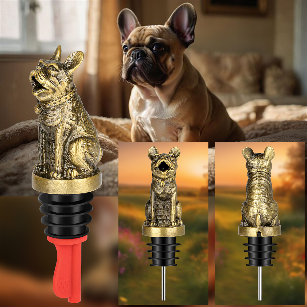 Cute French Bulldog Wine Pouer - Kitchen Gadgets Worth Buying ulasan dan harga