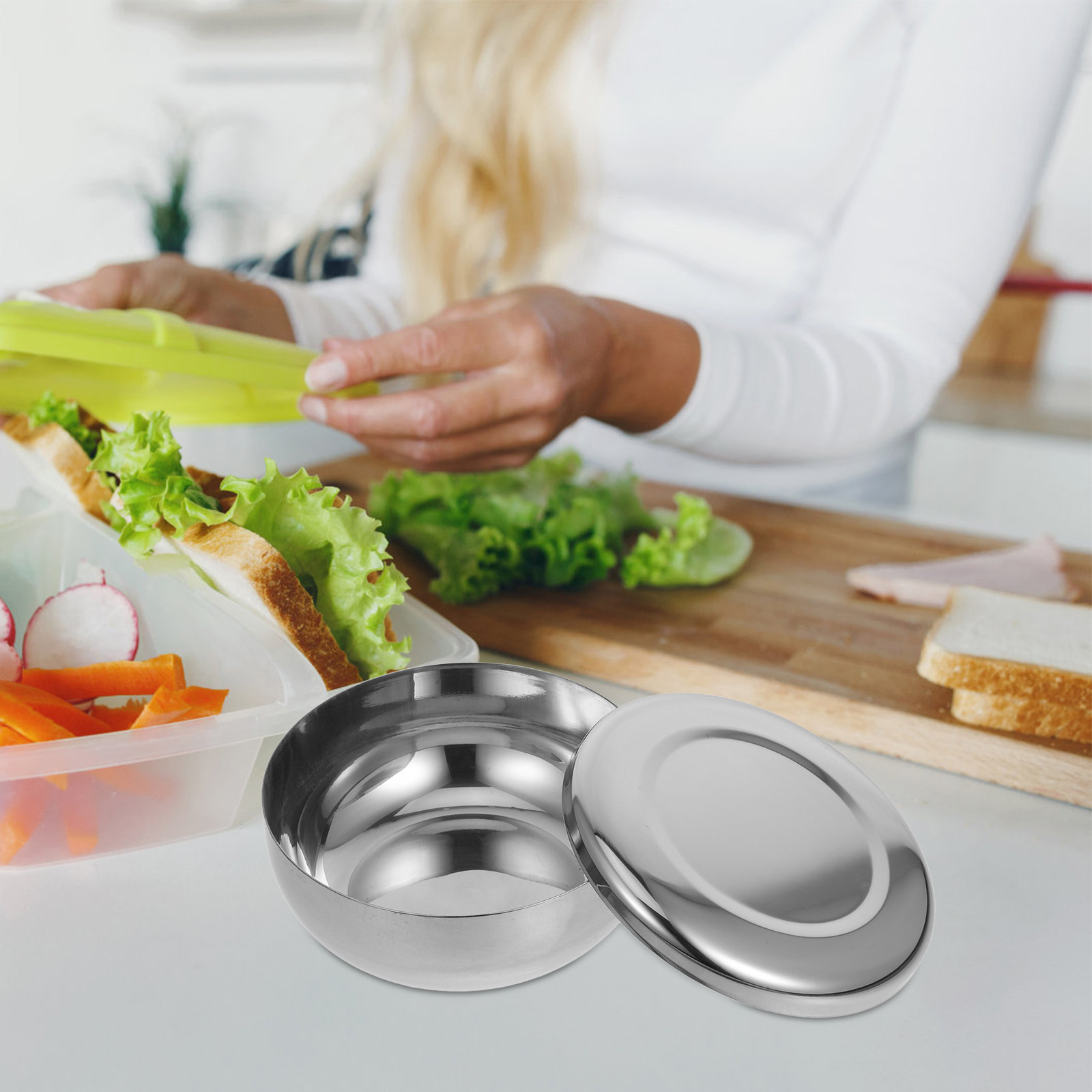 3Pcs Stainless Steel Rice Bowl - Kitchen Gadgets Gold ulasan dan harga