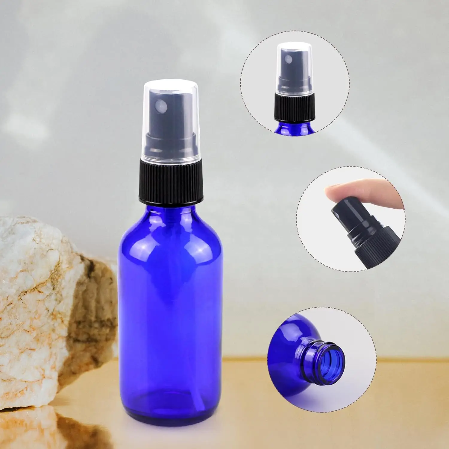 1 Piece 5ml /100ml Blue Glass  - Oil Mister Spray Bottle ulasan dan harga