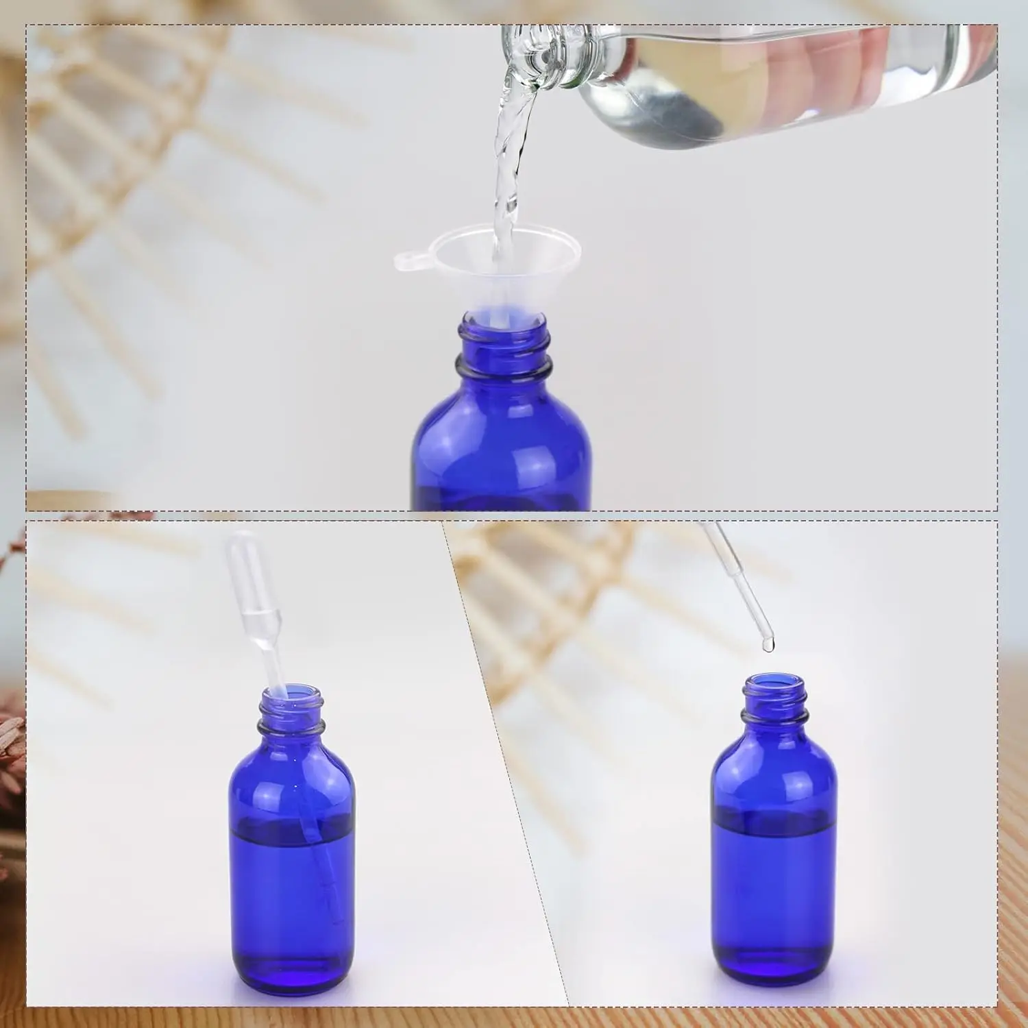 1 Piece 5ml /100ml Blue Glass  - Oil Mister Spray Bottle ulasan dan harga