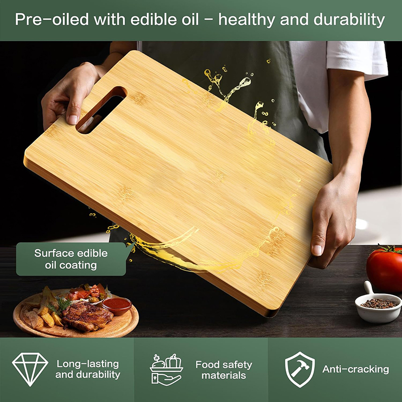 Wooden Cutting Board Kitchen C - Bamboo Cutting Board ulasan dan harga